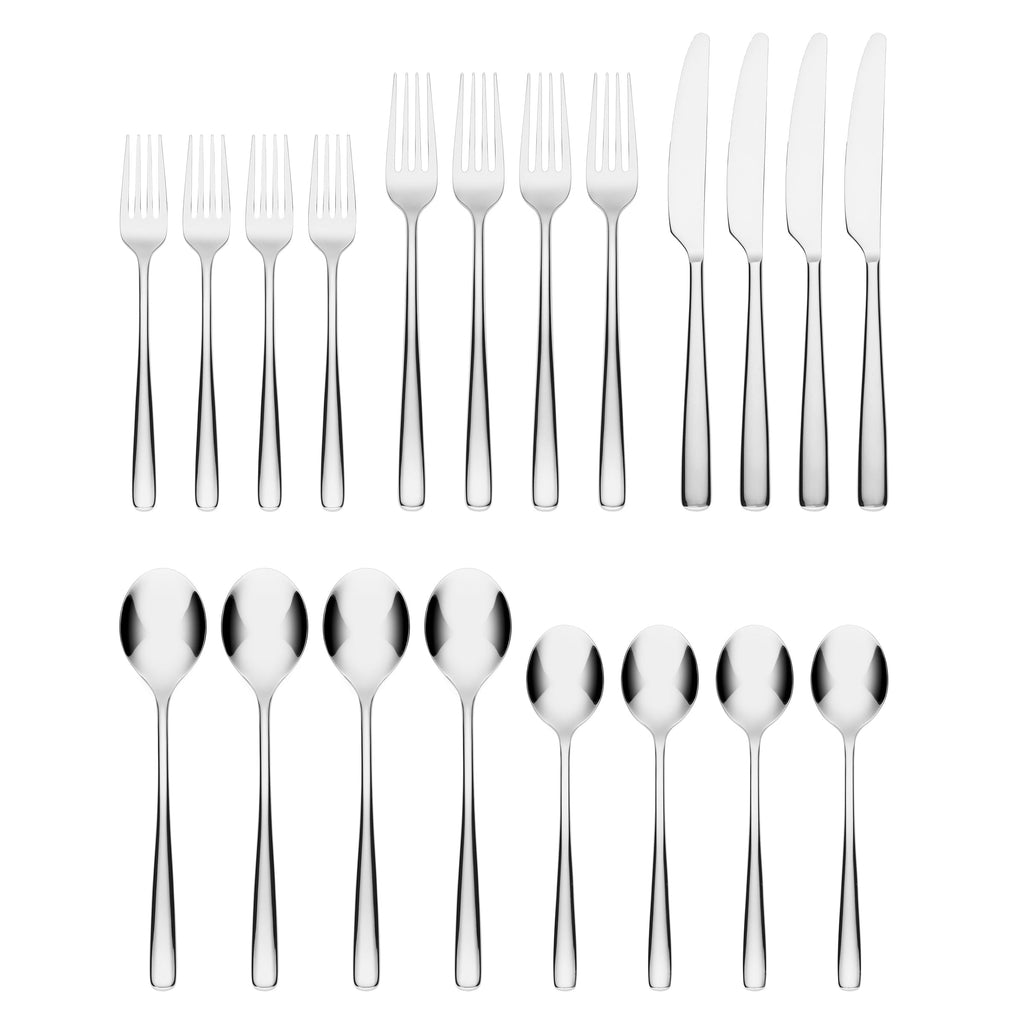 Rise Mirror 20 Piece Flatware Set