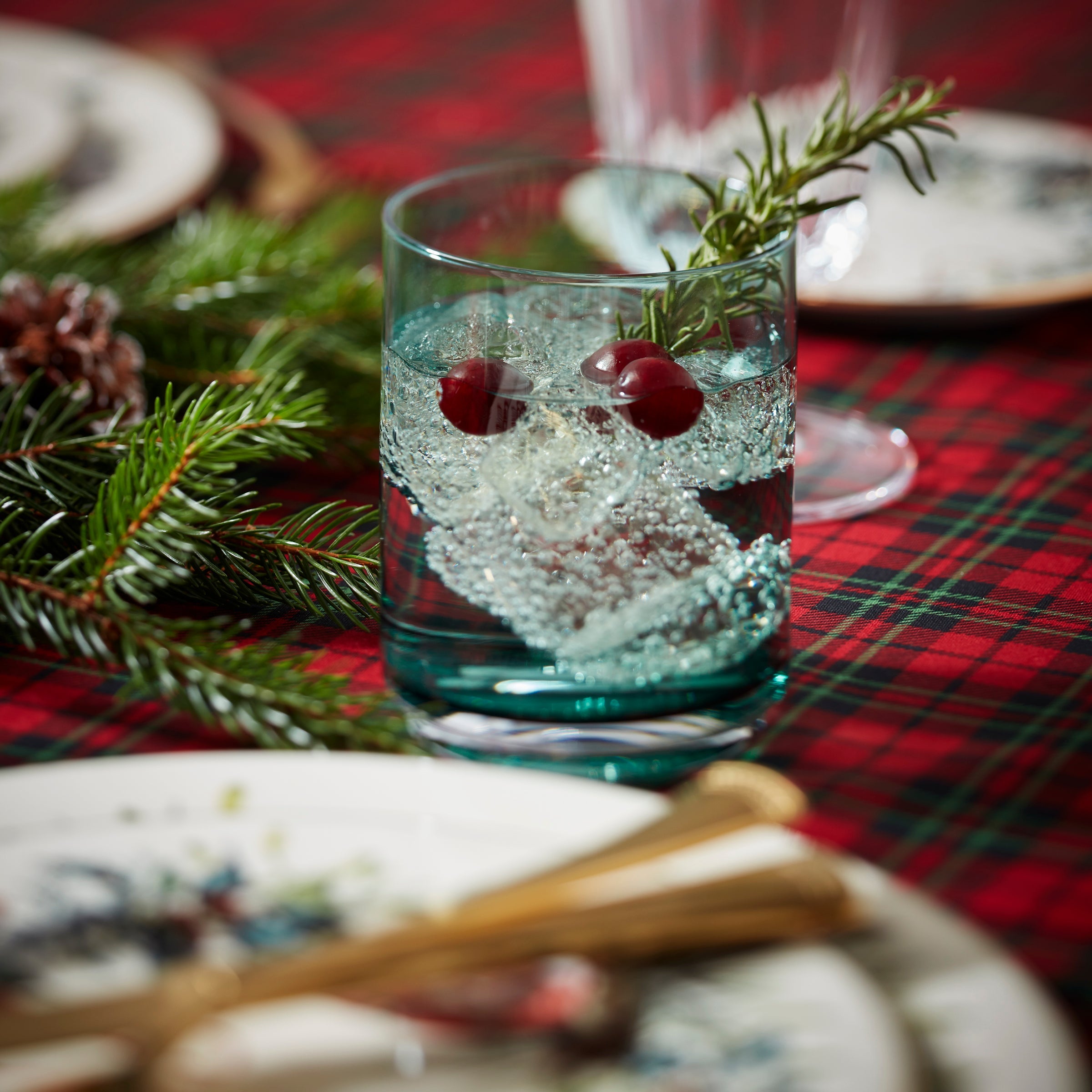 Tuscany Classics Stackable Green Tall Glasses - Set Of 4