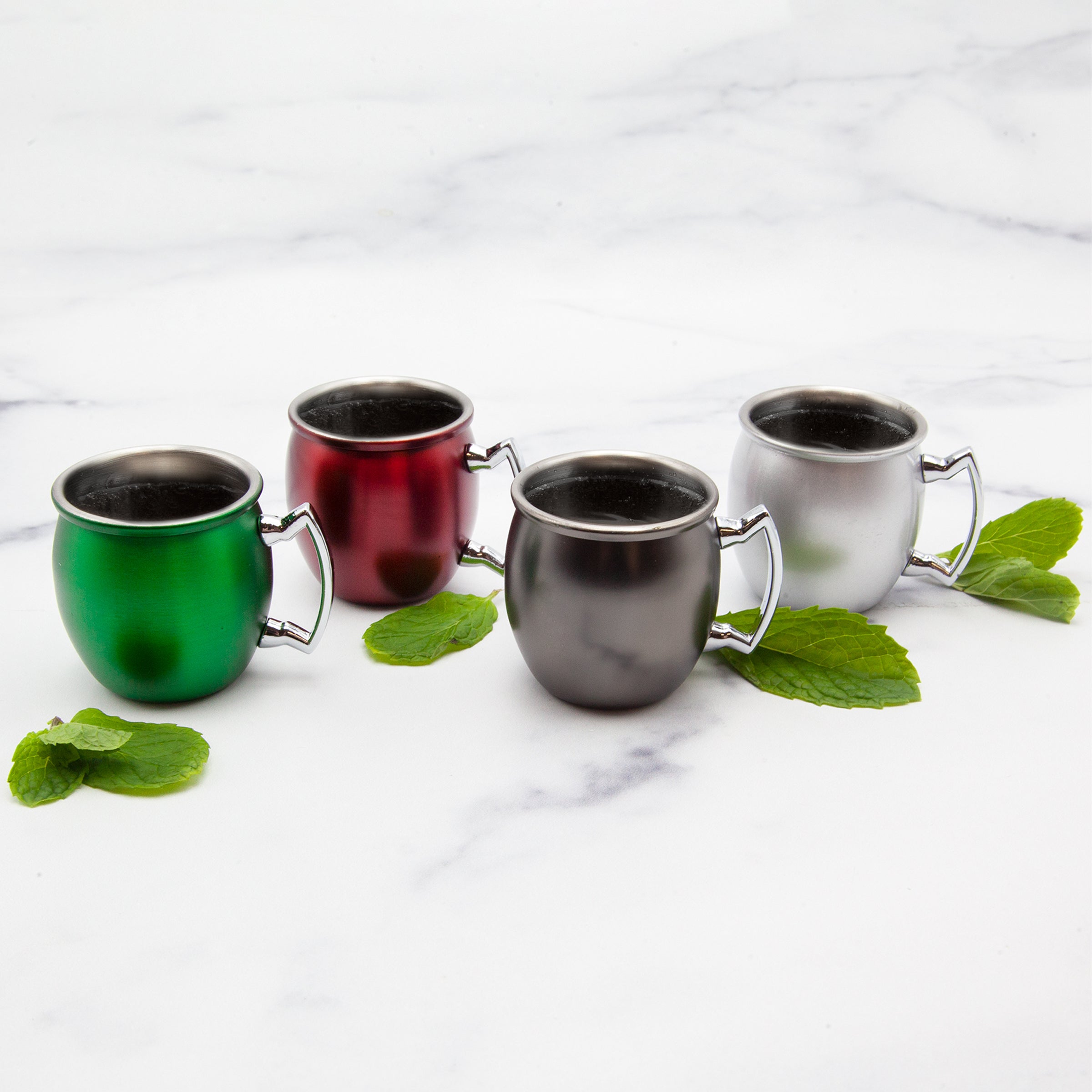 Holiday Mini Mule Mug Shot Glasses - Set Of 4