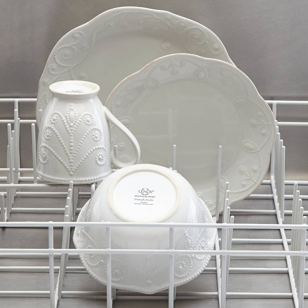 French Perle White 4-Piece Place Setting
