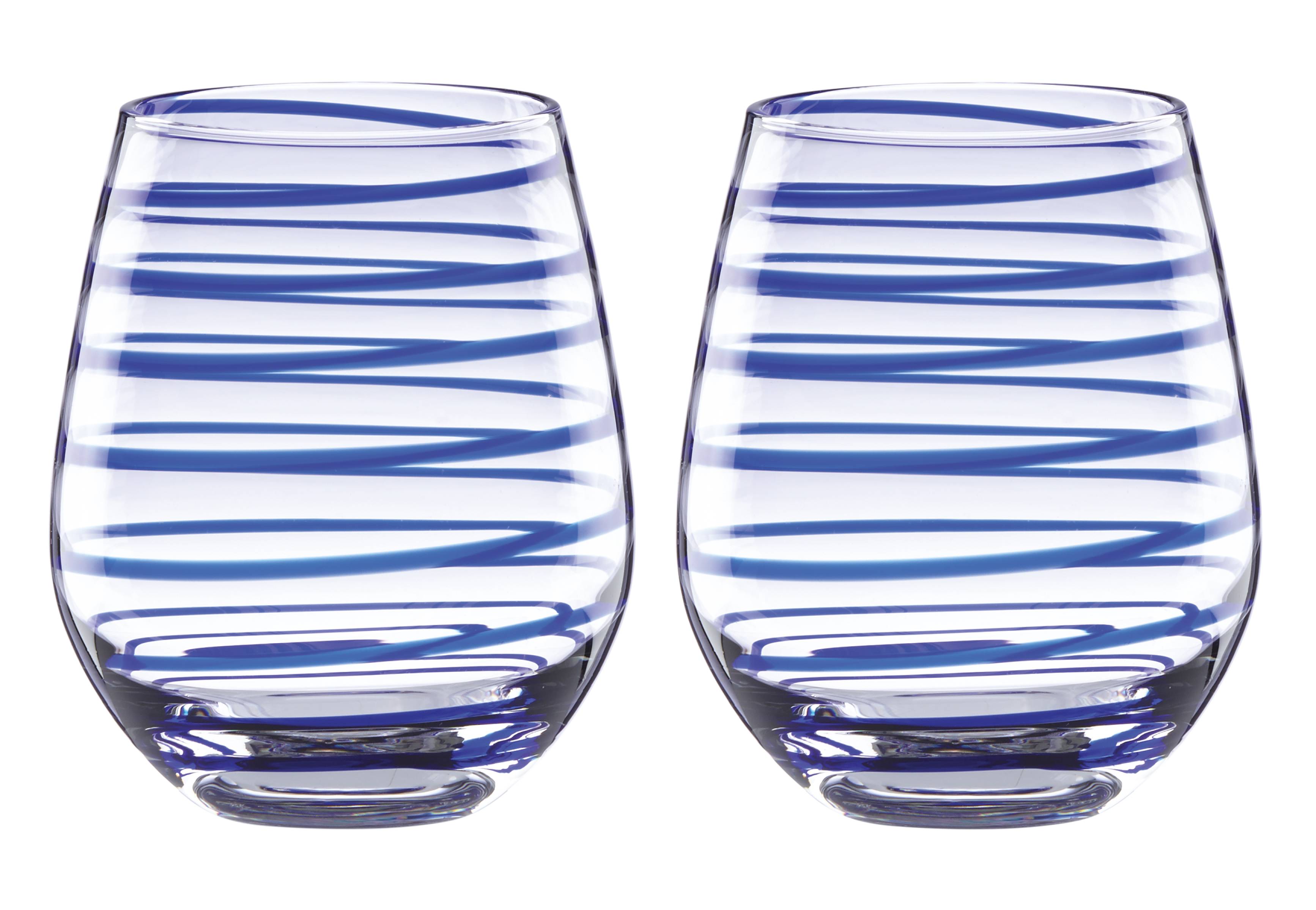 Charlotte Street Stemless Wine Glasses - Set Of 2