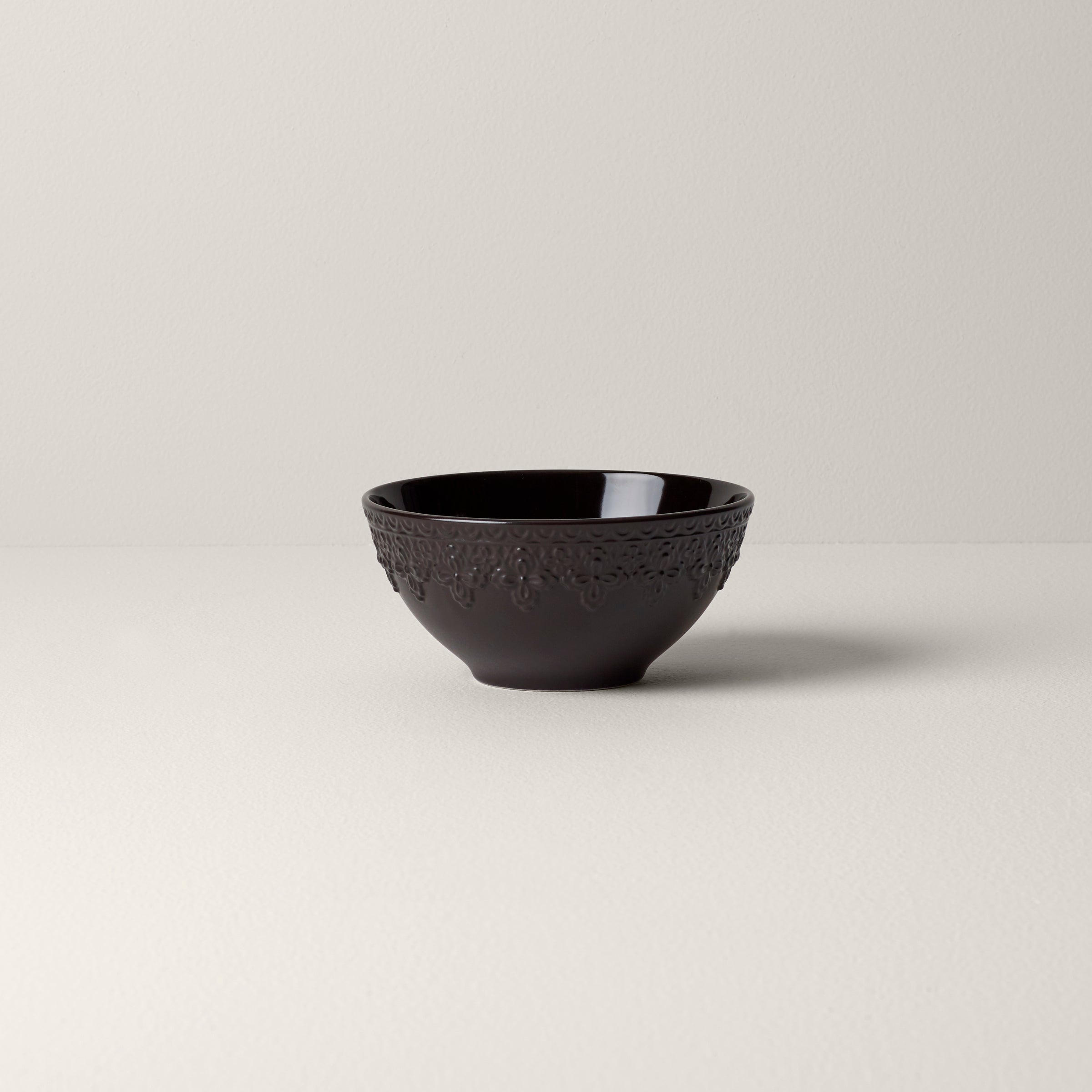 Chelse Muse Fleur Black All-Purpose Bowls - Set of 4