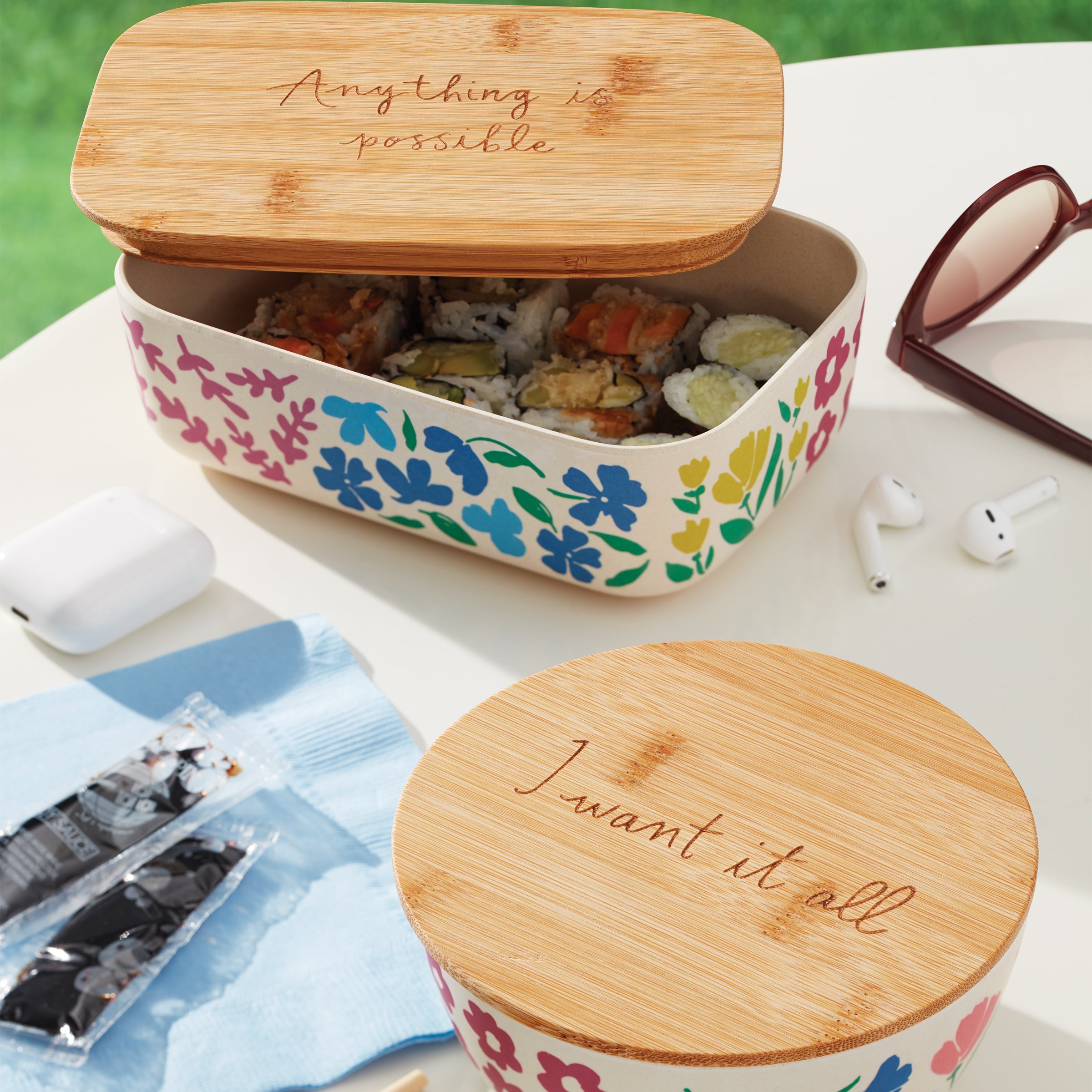 Floral Fields 2-Pc Container Set