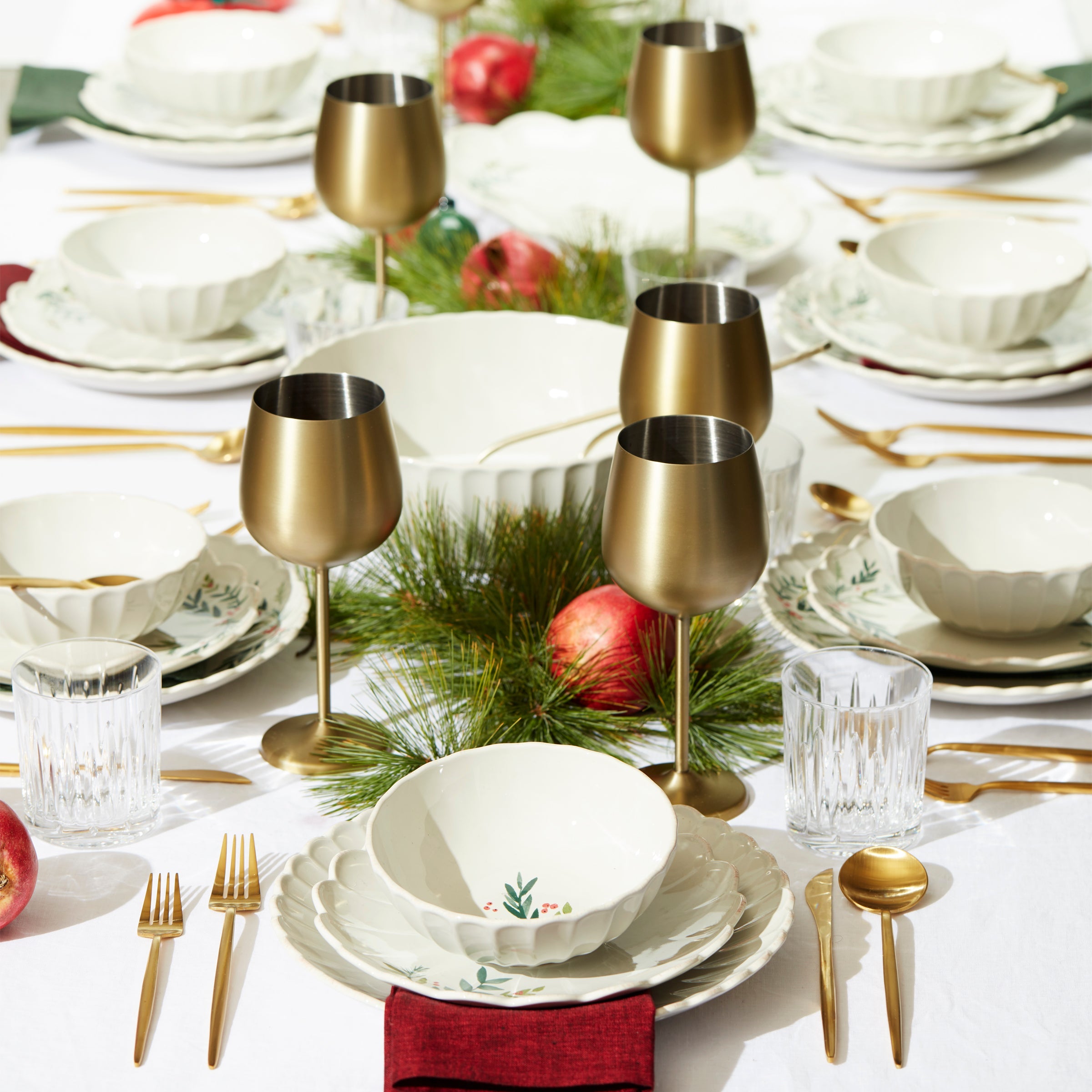 French Perle Berry All-Purpose Bowls - Set of 4