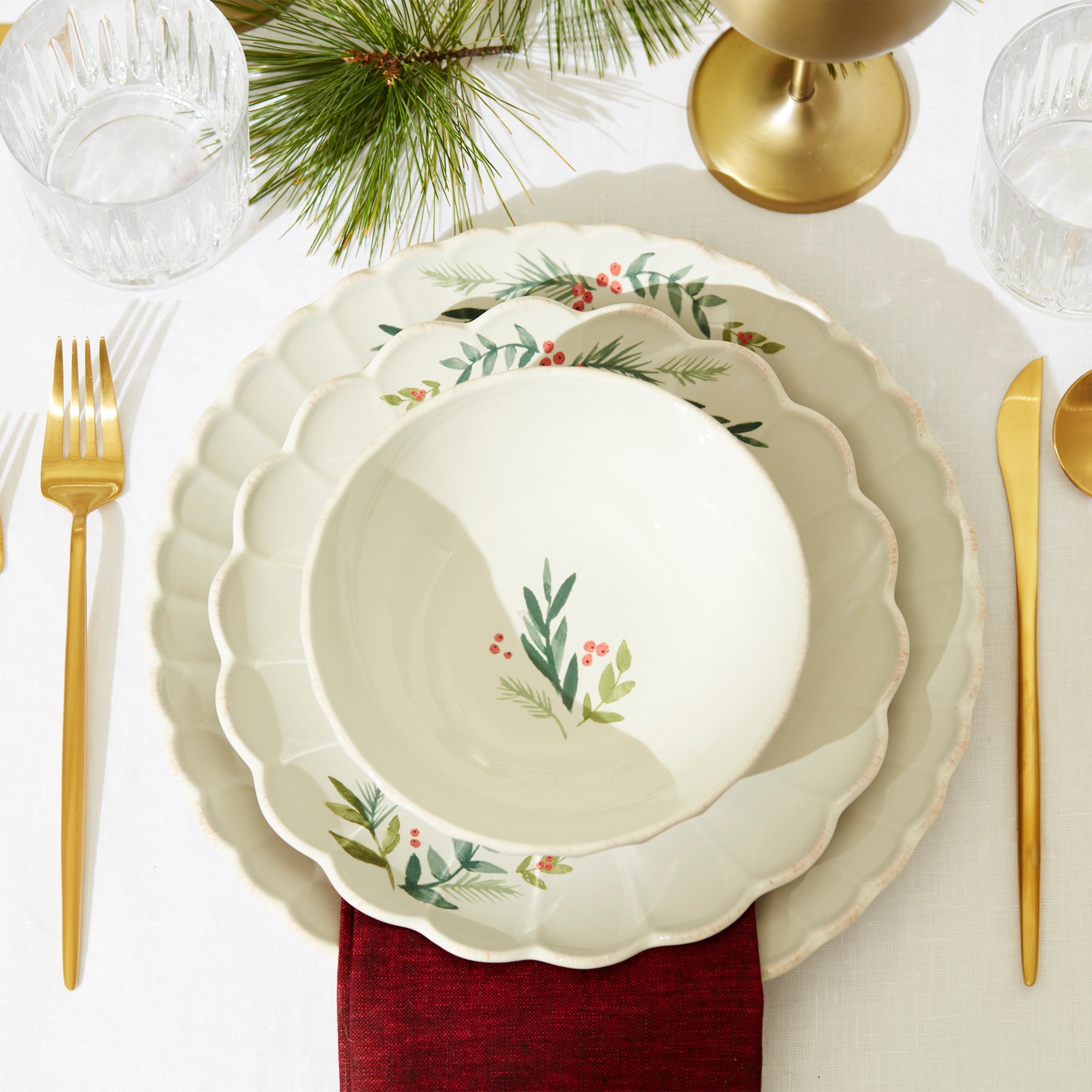 French Perle Berry All-Purpose Bowls - Set of 4