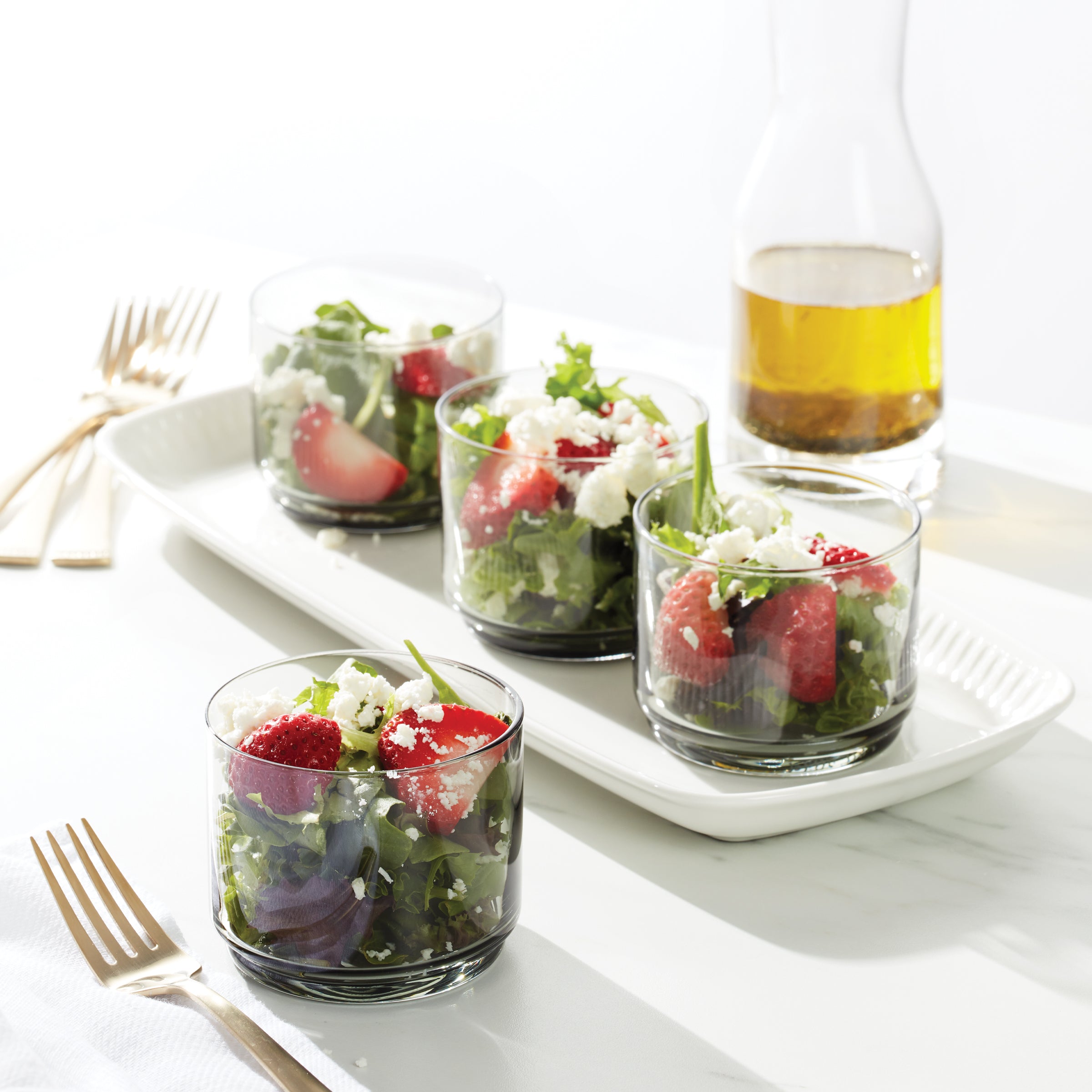 Tuscany Classics Stackable Smoke Short Glasses - Set Of 4