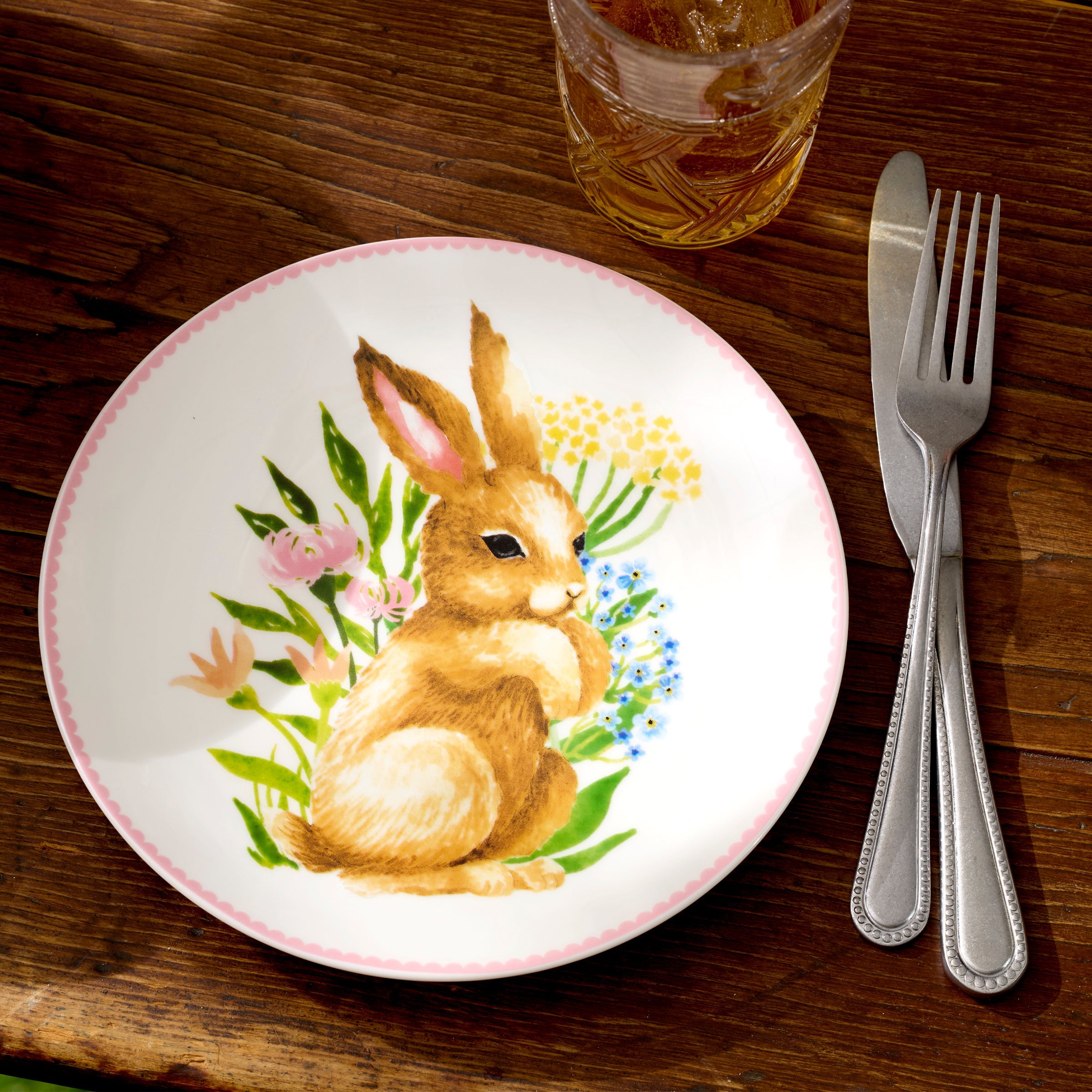 Bunny Accent Plates - Set of 4