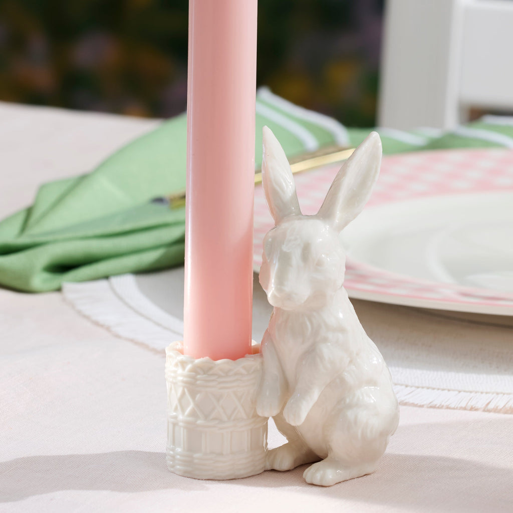 Wicker Creek Bunny Candle Holders - Set of 2