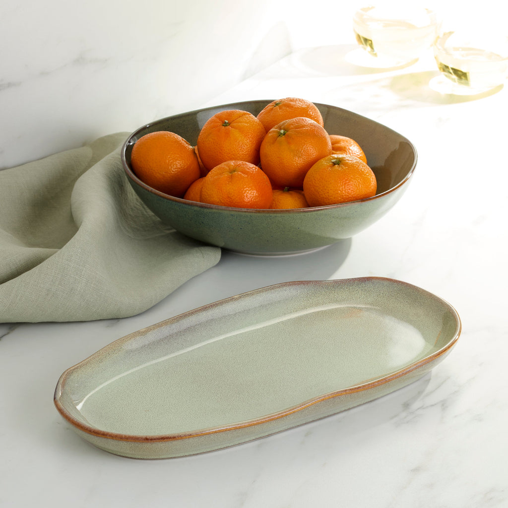 Organic Shades Green 2-Piece Serving Set