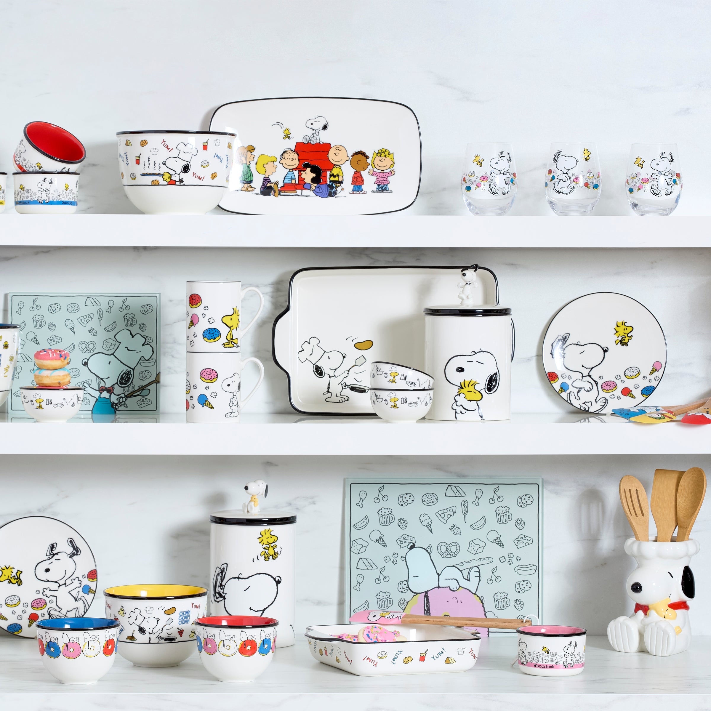 Chef Snoopy Tumblers - Set Of 4
