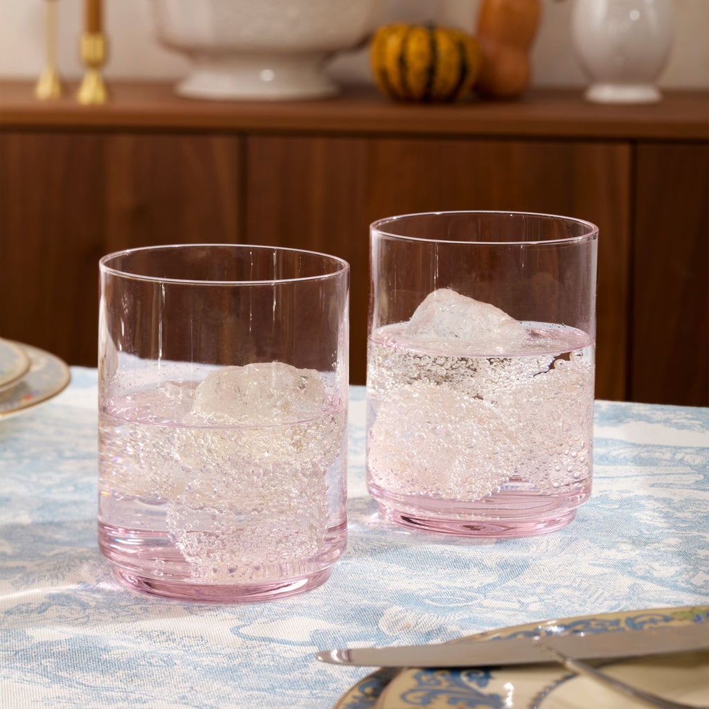 Tuscany Stackable Blush Tall Glasses - Set Of 4