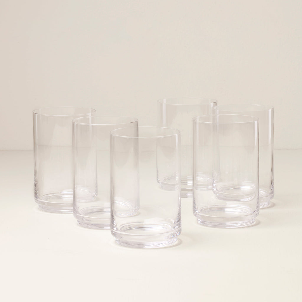 Tuscany Stackable Glass Coolers - Set Of 6