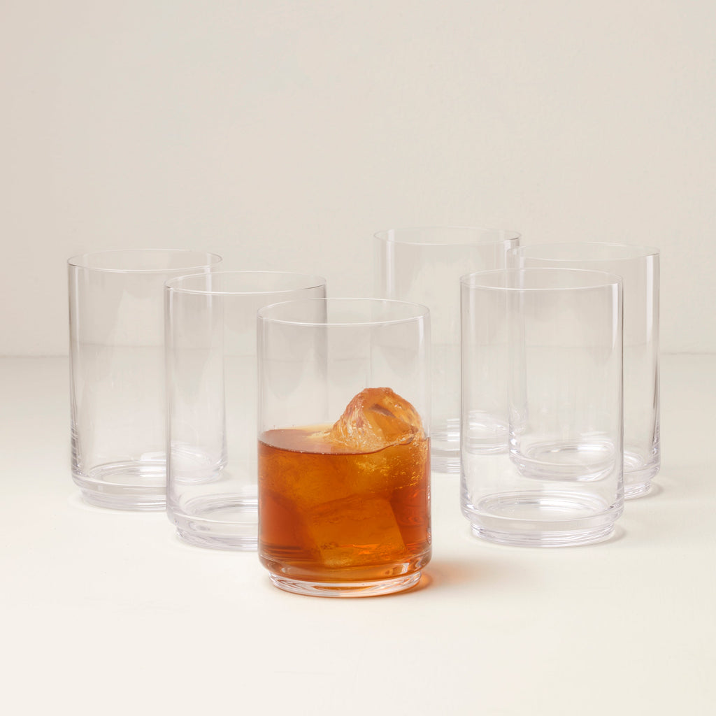 Tuscany Stackable Glass Coolers - Set Of 6