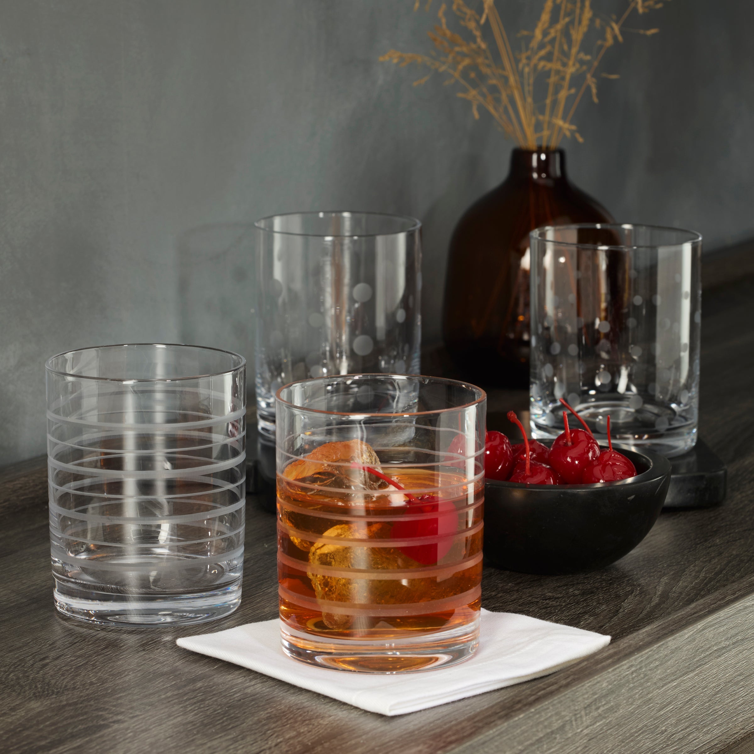 Mingle Double Old Fashion Glasses - Set Of 4