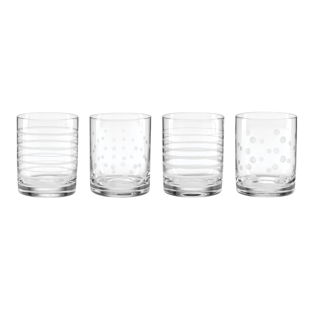 Mingle Double Old Fashion Glasses - Set Of 4