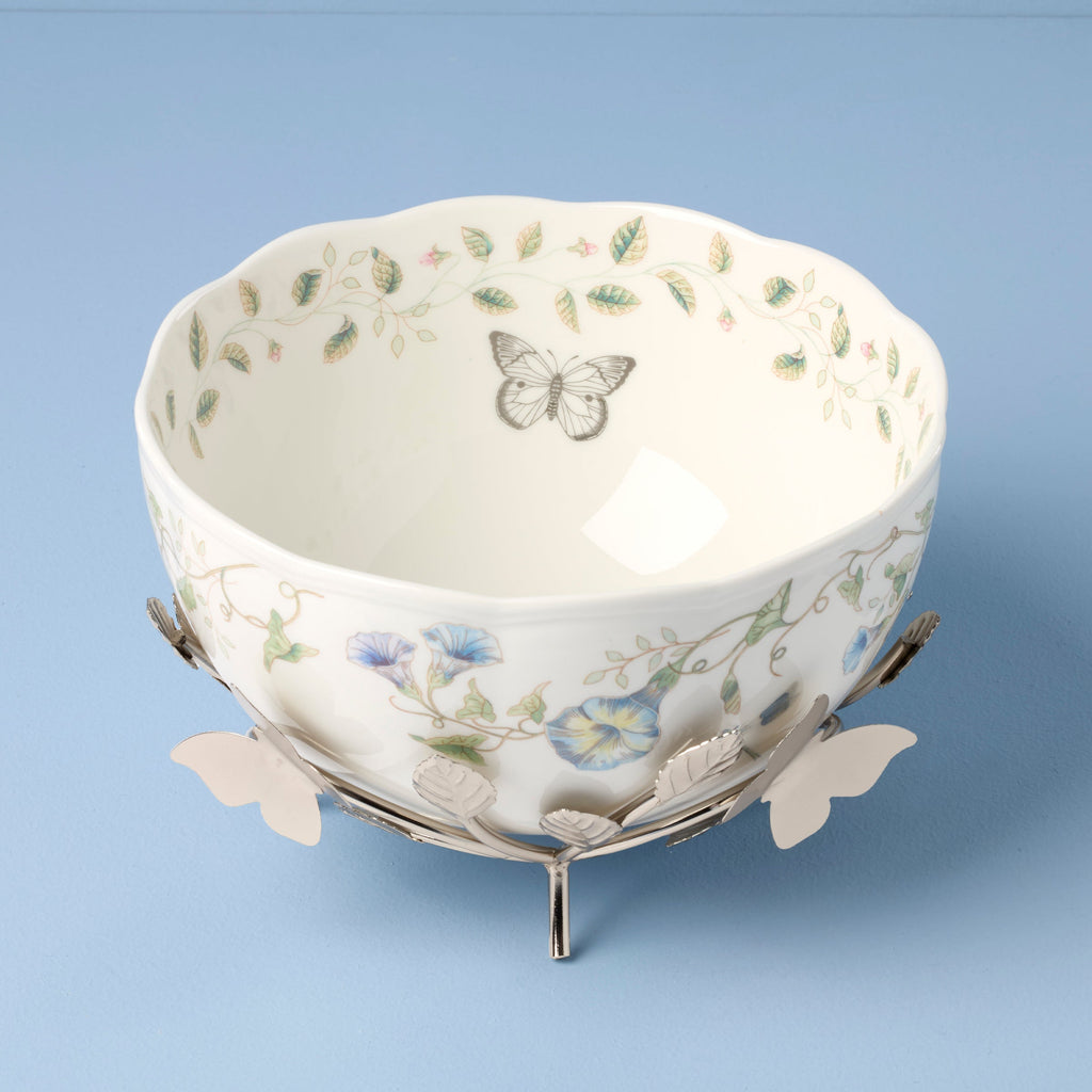Butterfly Meadow 25th Anniversary Bowl With Stand