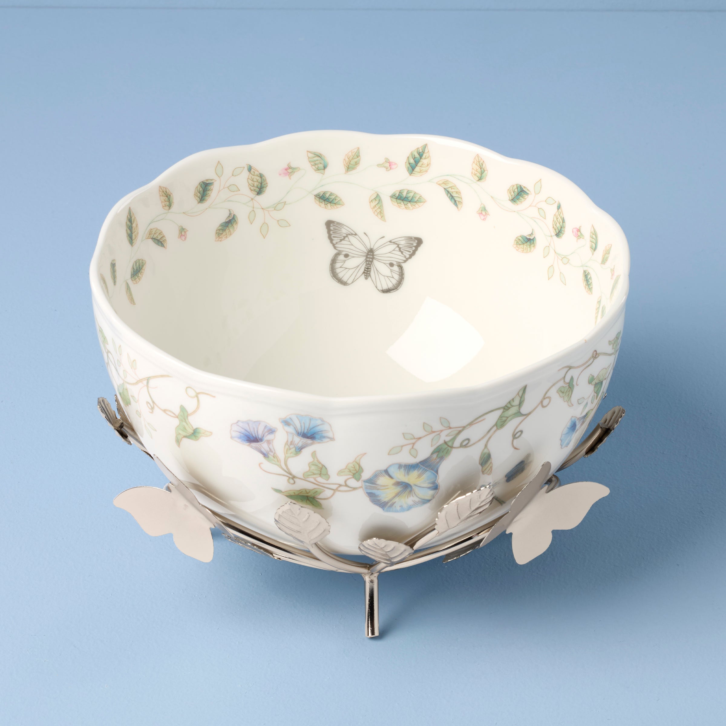 Butterfly Meadow 25th Anniversary Bowl With Stand