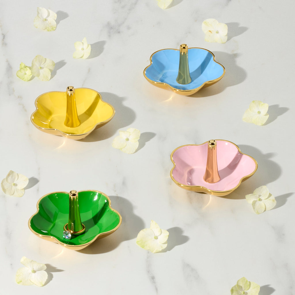 Make It Pop Green Metal Ring Dish