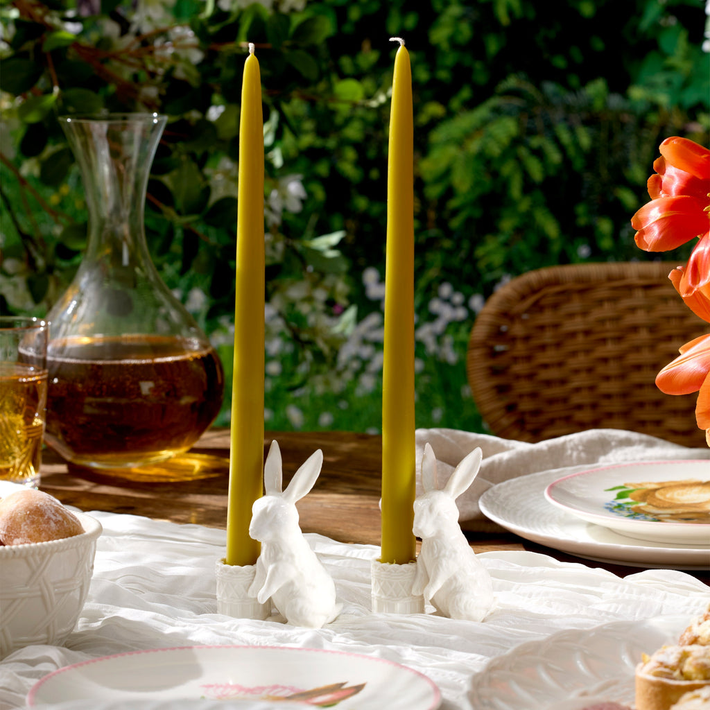 Wicker Creek Bunny Candle Holders - Set of 2