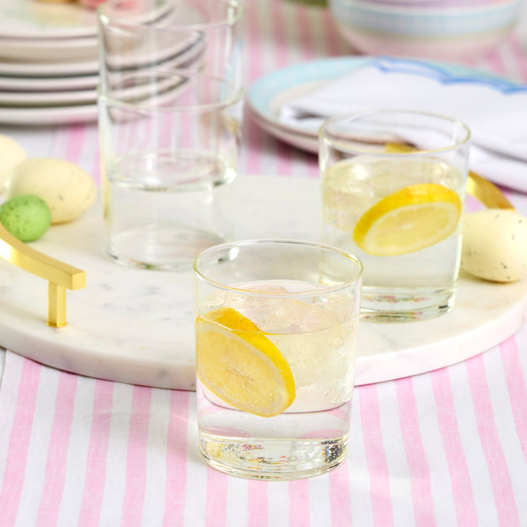 Stackable Clear Tall Glasses - Set Of 6