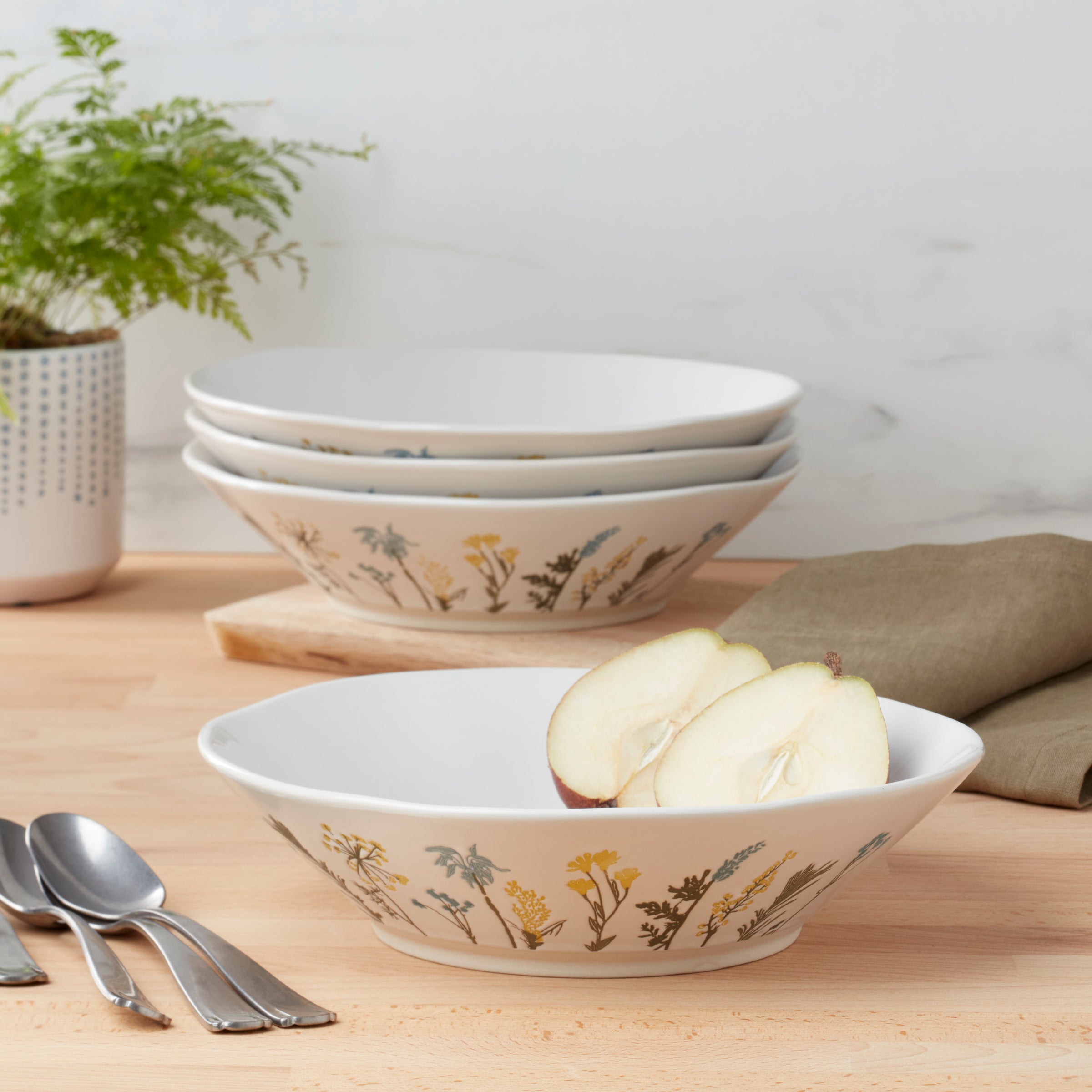 Wildflowers Dinner Bowls - Set of 4
