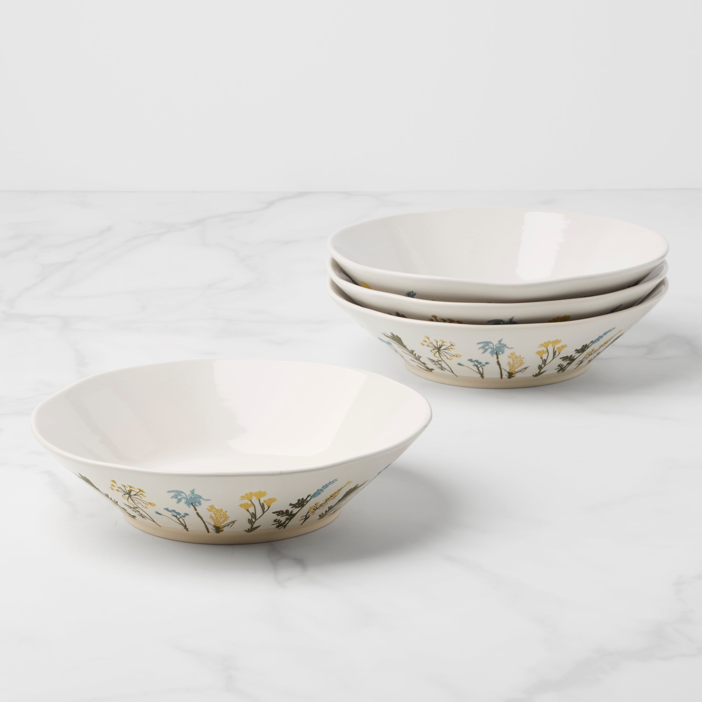 Wildflowers Dinner Bowls - Set of 4