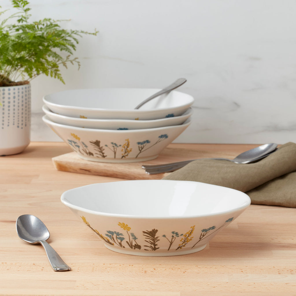 Wildflowers Pasta Bowls - Set of 4