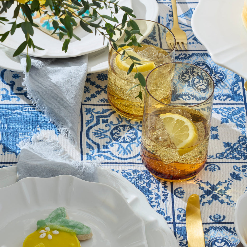 Tuscany Stackable Amber Coolers - Set Of 4