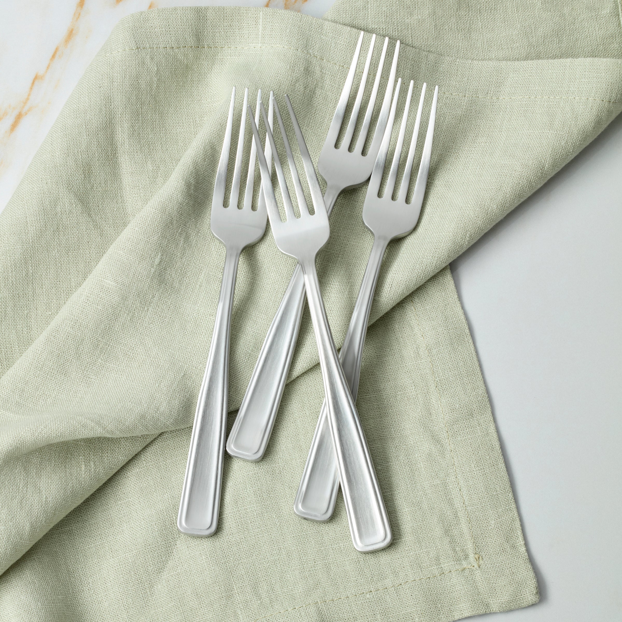 Reid Satin Dinner Fork - Set of 4
