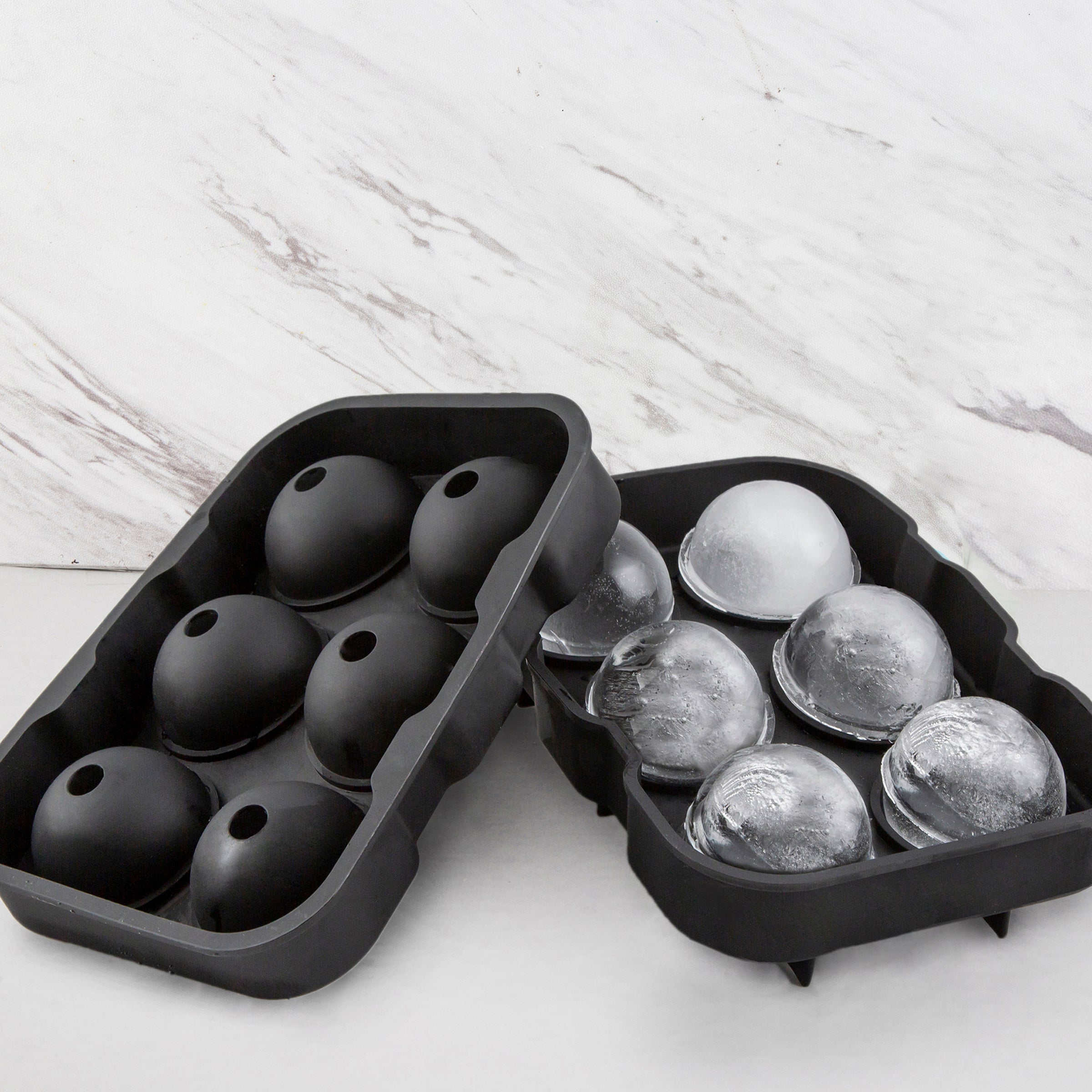 Black Round Silicone Ice Mold