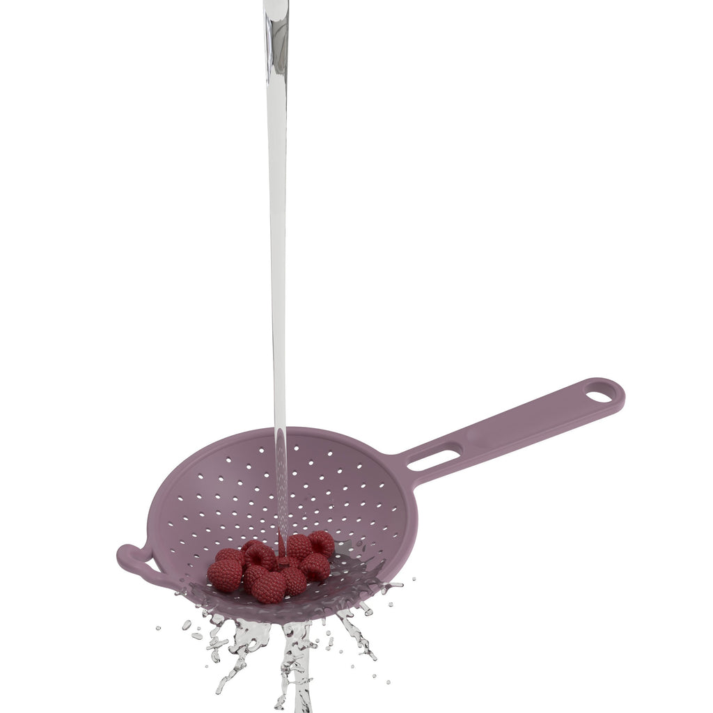 Robert Irvine 2-Piece Silicone Colander Set Purple