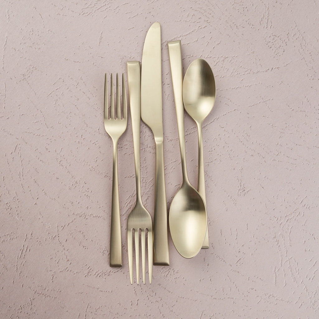 Marlise Champagne Satin 20 Piece Flatware Set