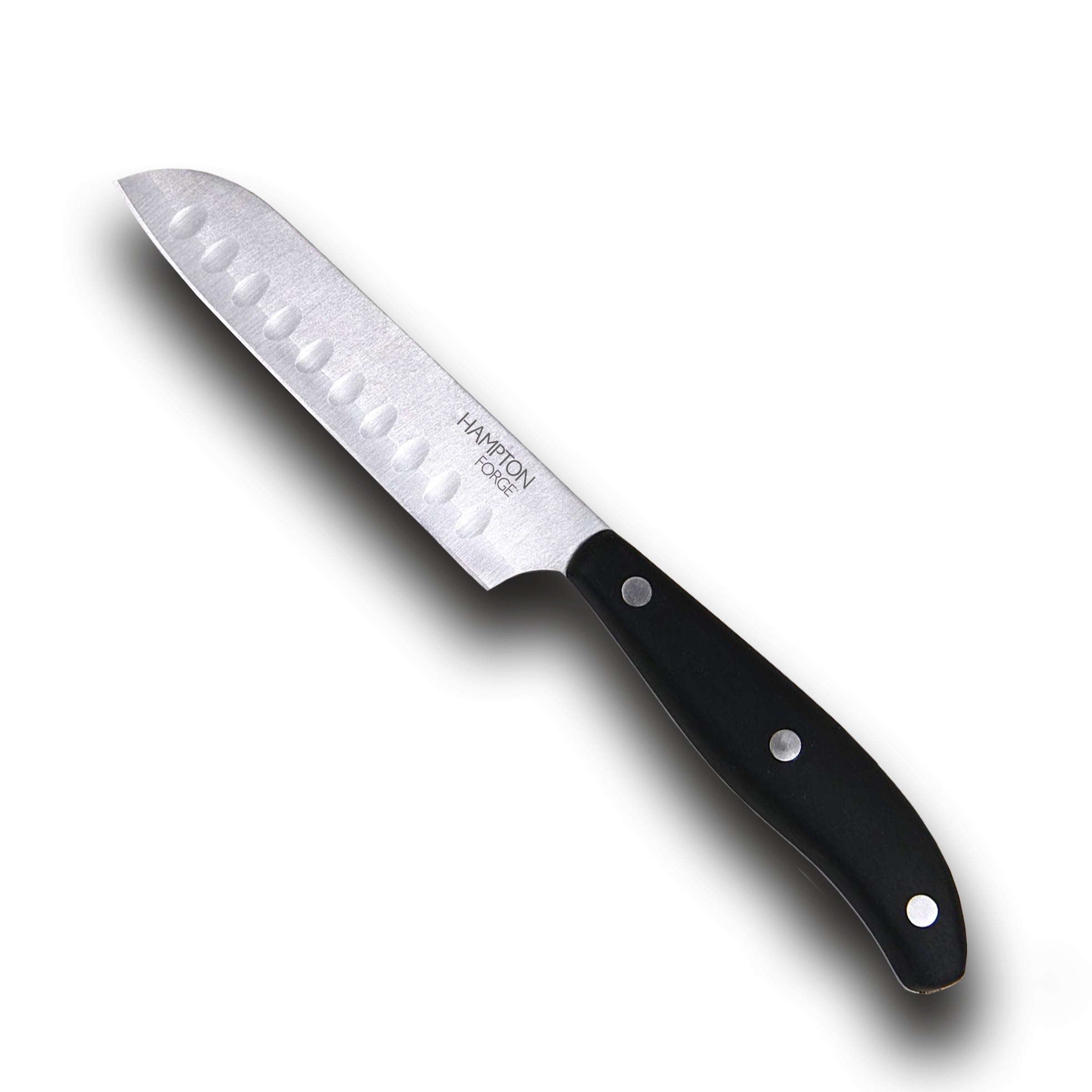 "Magna Black 5"" Santoku Knife with Frosted Blade Guard"