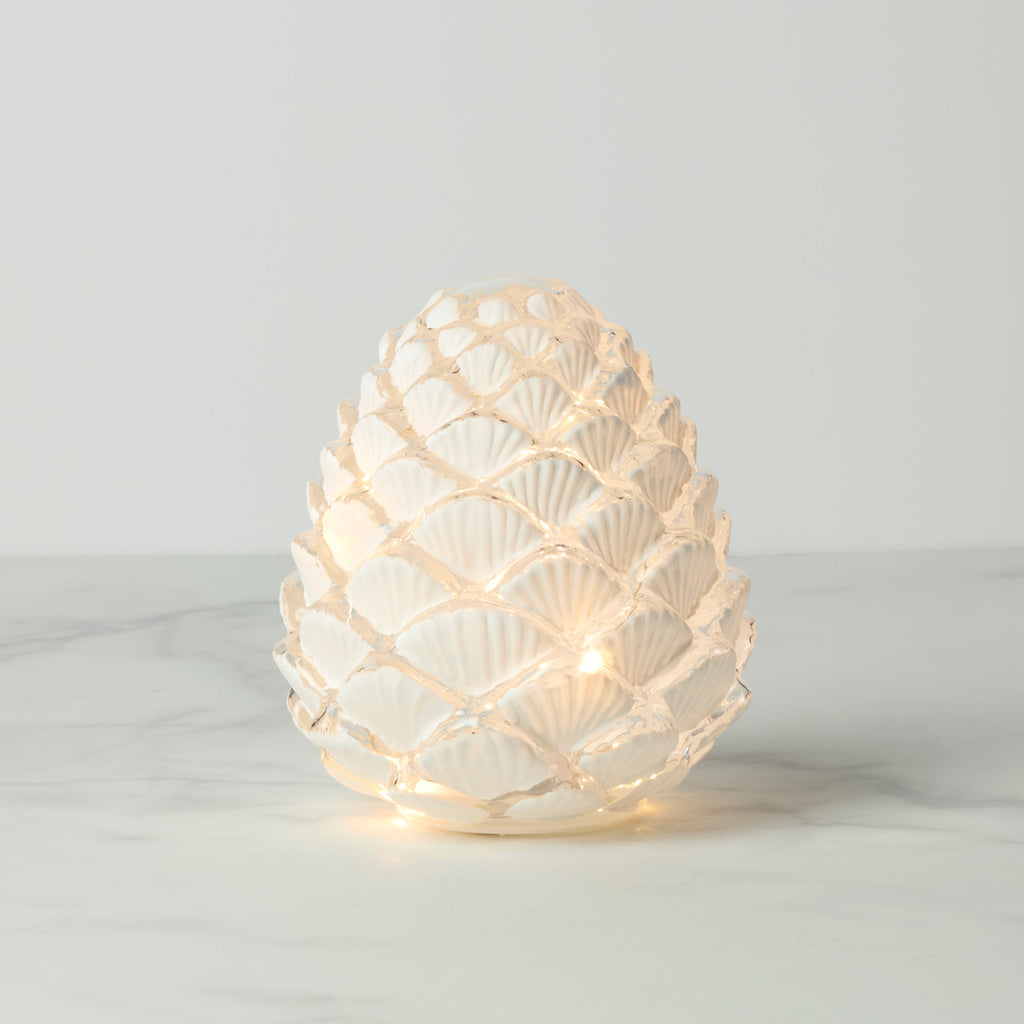 White Pinecone Led Light