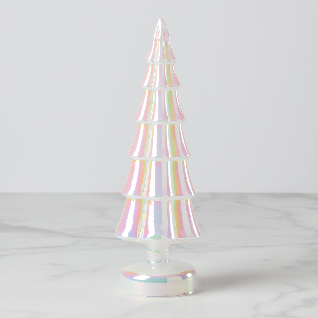 Led Lit Pearl Glass Holiday Tree