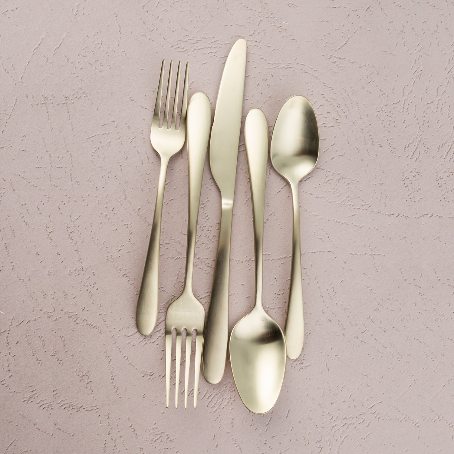 Poet Champagne Satin 20 Piece Flatware Set