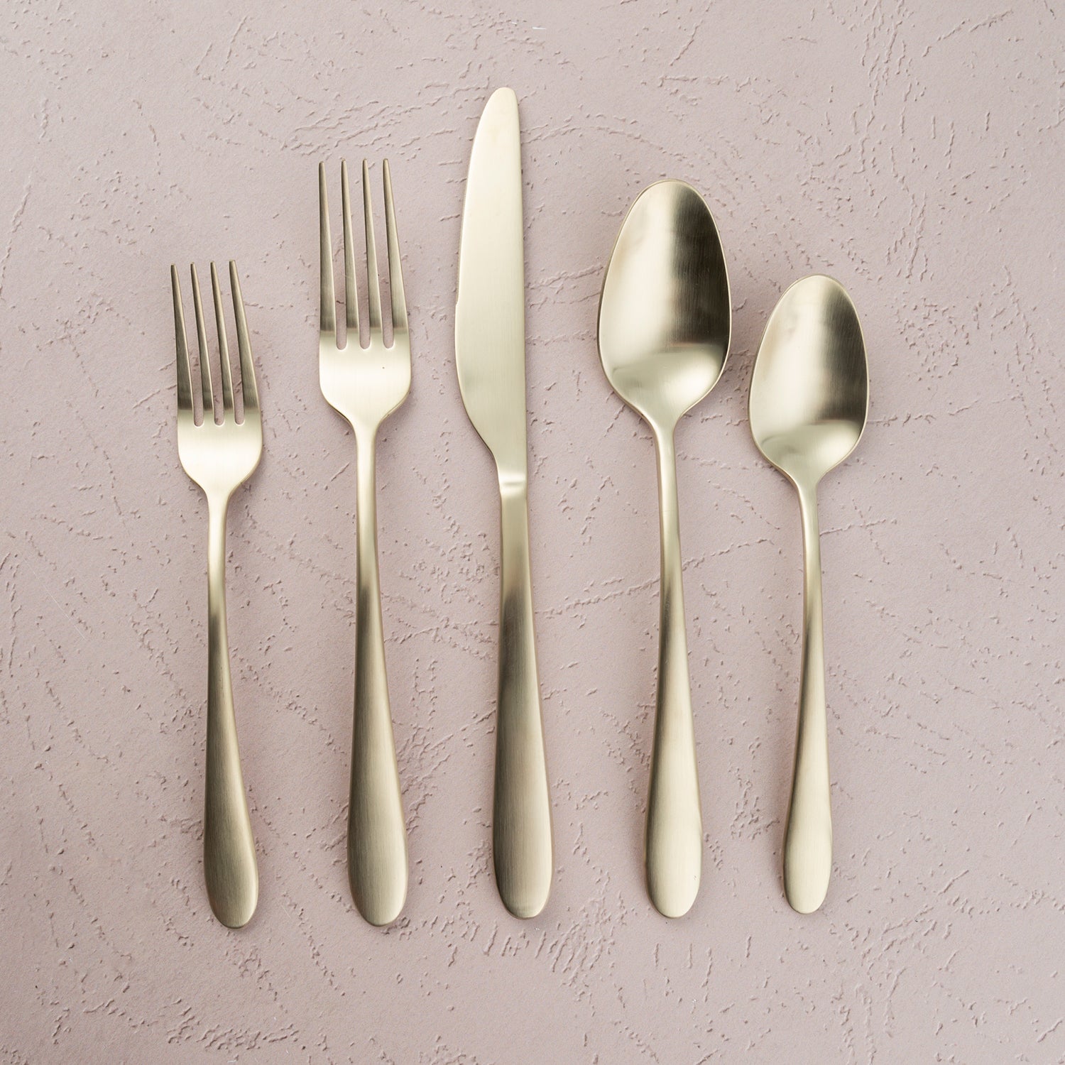 Poet Champagne Satin 20 Piece Flatware Set