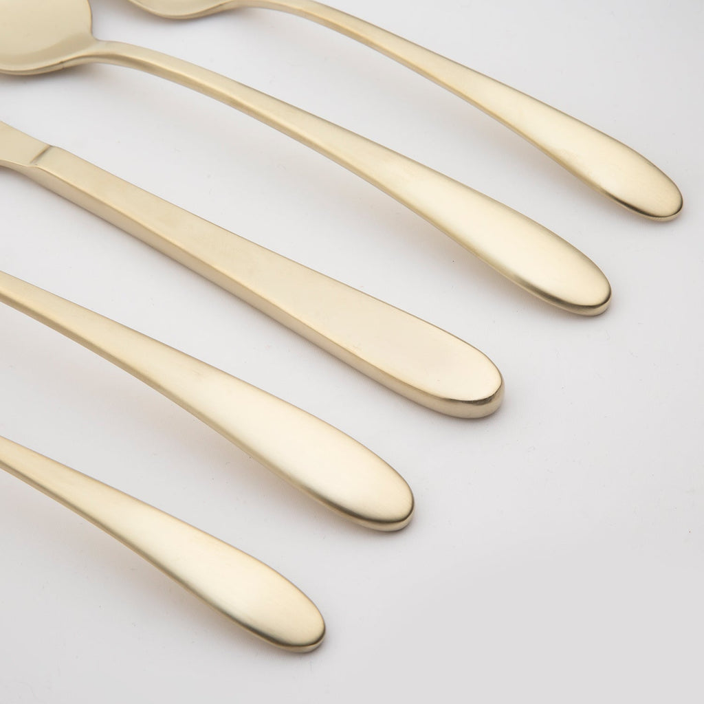 Poet Champagne Satin 20 Piece Flatware Set